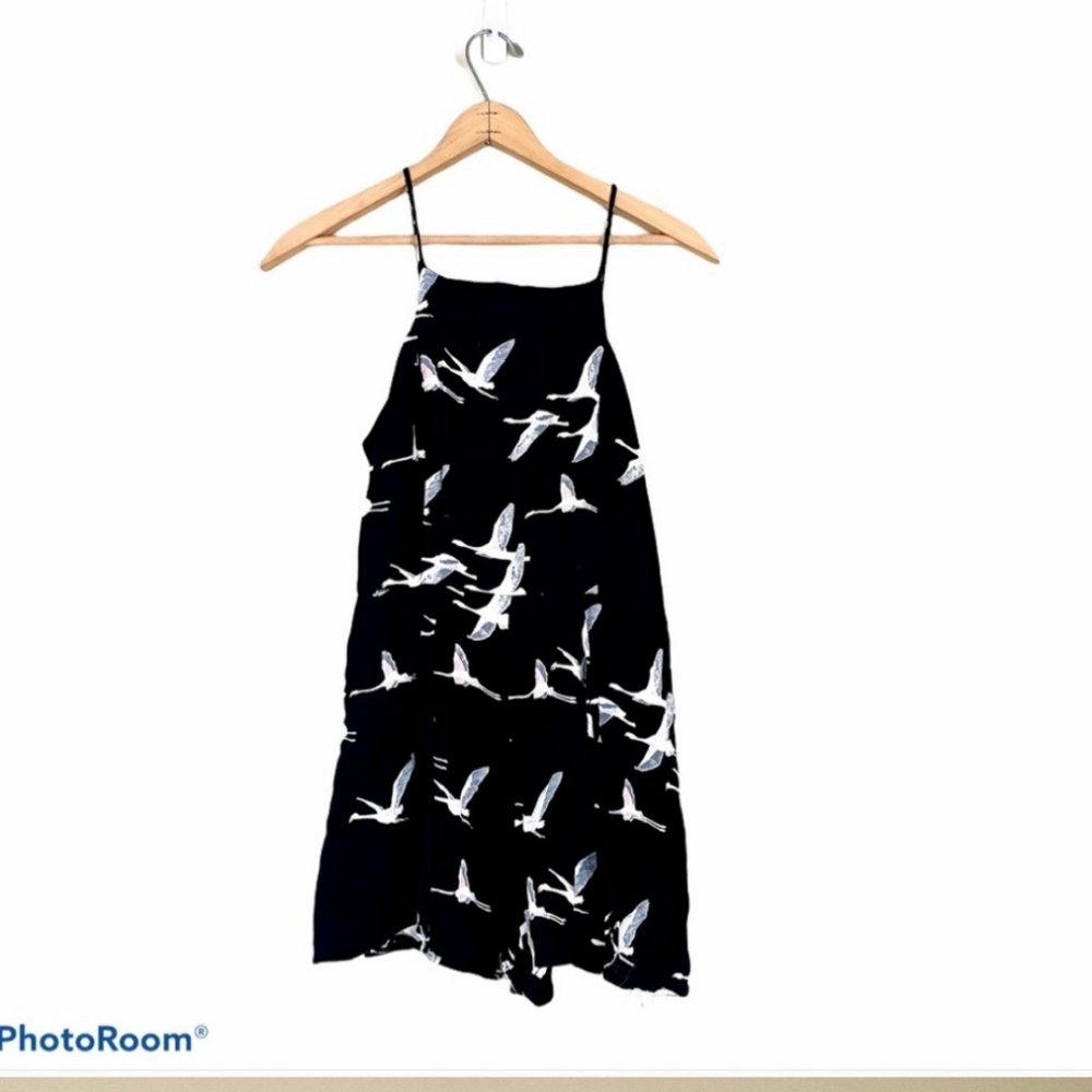 Band of Gypsies Flamingo Romper Black Sz Small